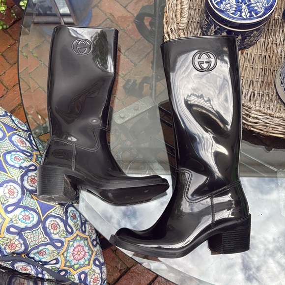 Gucci black rain boots - Picture 1 of 10